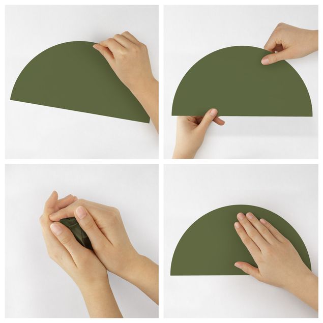 Wall sticker - Semicircle - Dark Green