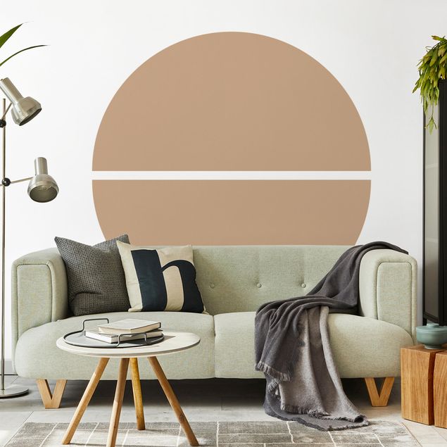 Wall sticker - Semicircle - Medium Brown