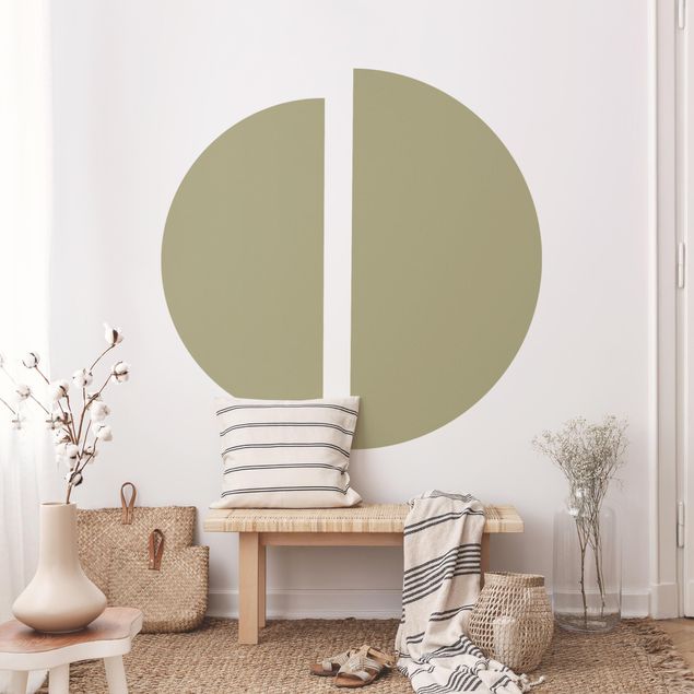 Wall sticker - Semicircle - Olive