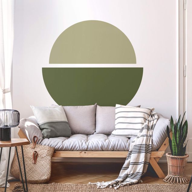 Wall sticker - Semicircle - Olive