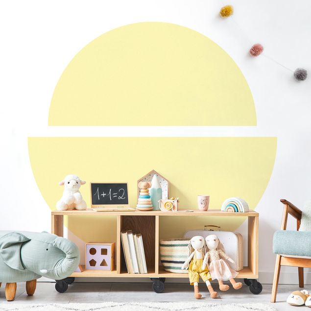 Wall sticker - Semicircle - Pastel Yellow