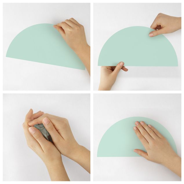 Wall sticker - Semicircle - Pastel Mint