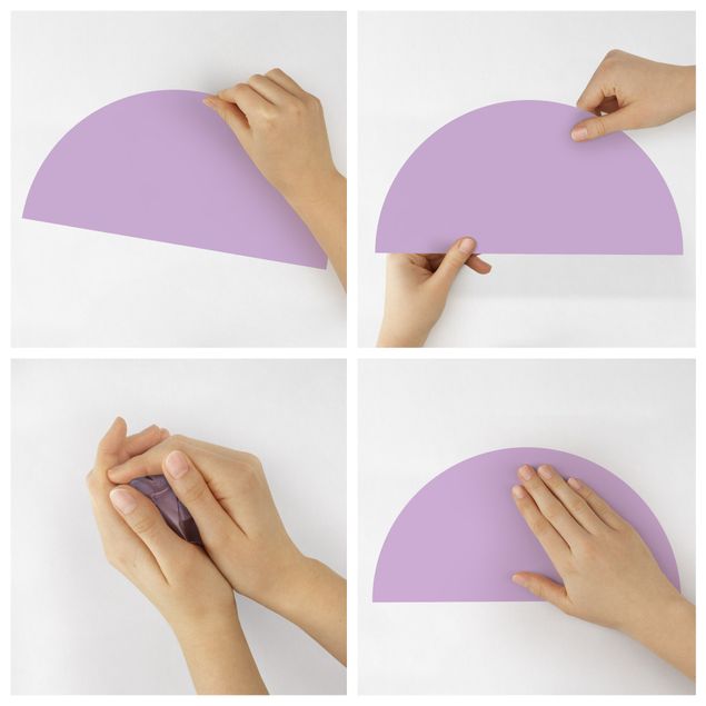Wall sticker - Semicircle - Purple