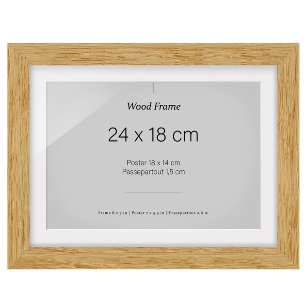 Frame - Picture Frame Oak Cross-4: 3
