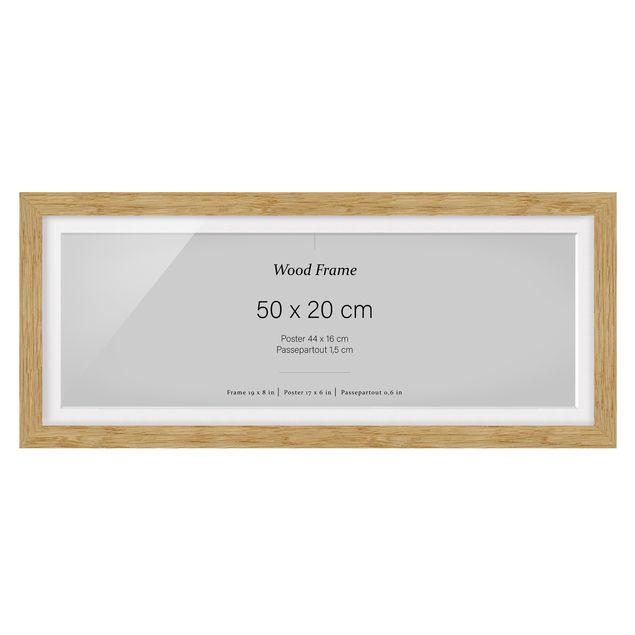 Frame - Picture Frames Oak Panoramic Cross