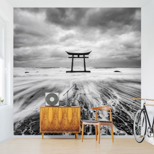 Wallpaper - Japanese Torii In The Ocean