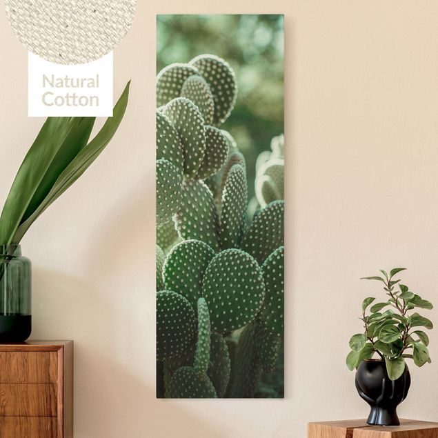 Natural canvas print - Cacti - Portrait format 1:3
