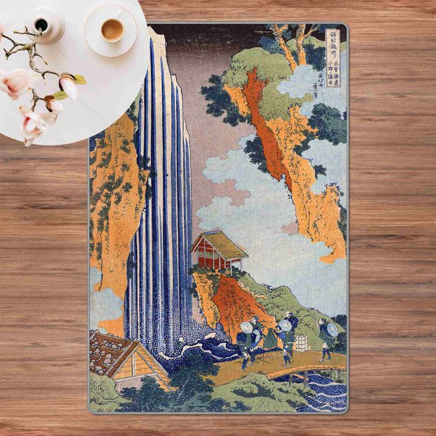 Nature rugs Katsushika Hokusai - Ono Waterfall