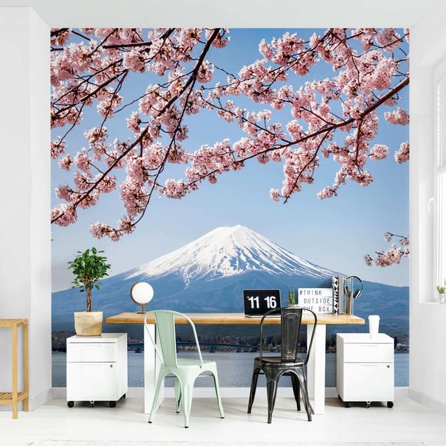 Wallpapers Cherry Blossoms With Mt. Fuji