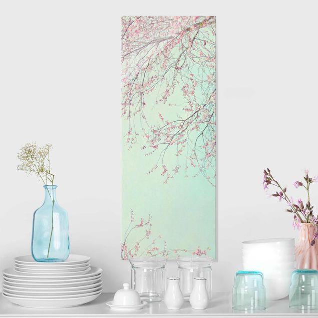 Glas Magnettafel Cherry Blossom Yearning