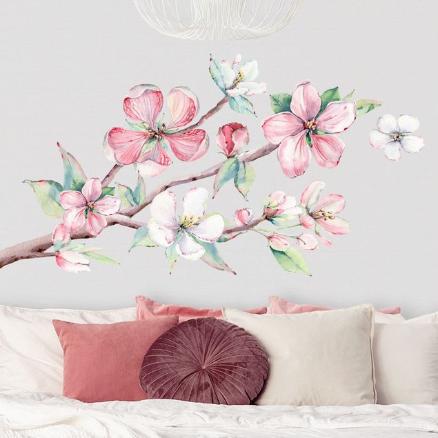 Wall sticker - Cherry blossom branch watercolor
