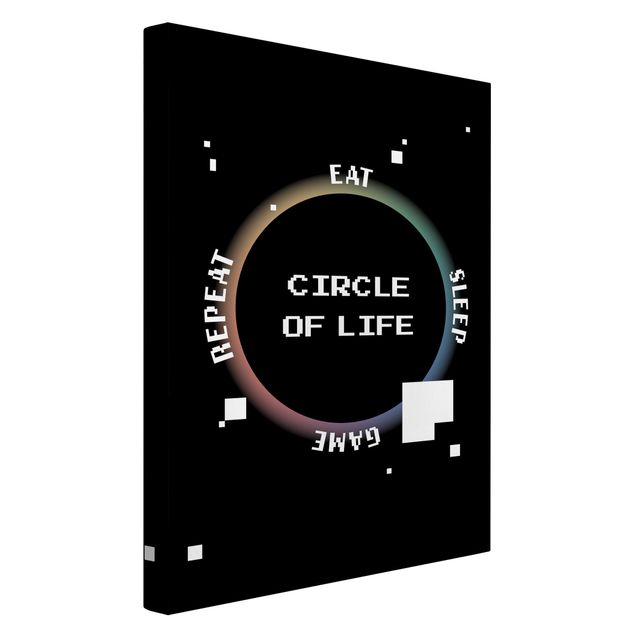 Canvas print - Classical Video Game Circle Of Life