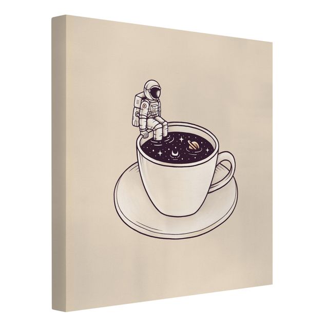 Print on canvas - Cosmic Coffee - Square 1x1