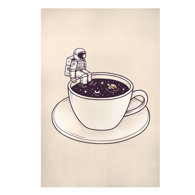 Print on canvas - Cosmic Coffee - Portrait format 2x3