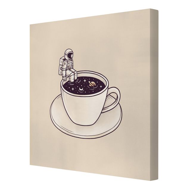 Print on canvas - Cosmic Coffee - Square 1x1