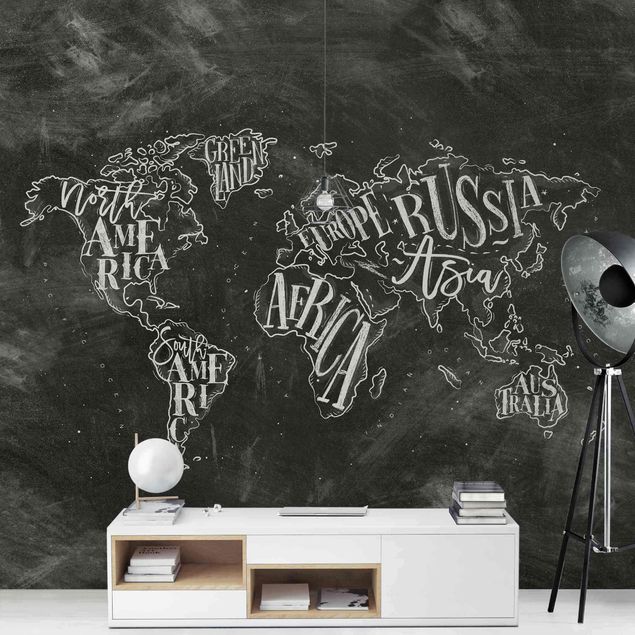 Wallpaper - Chalk World Map