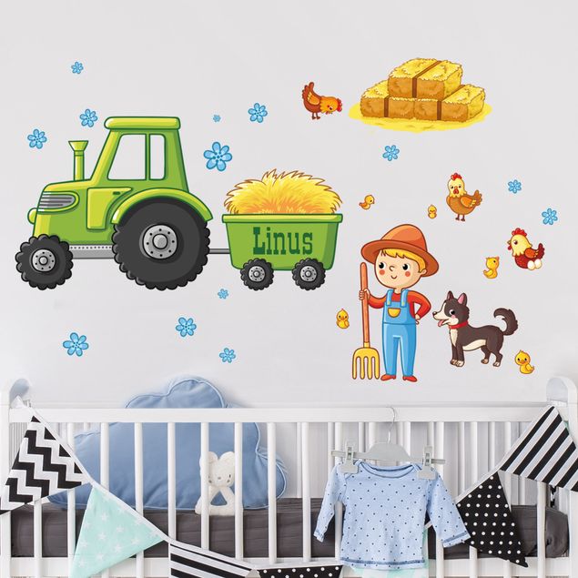 Wall stickers quotes Landjunge with desired name