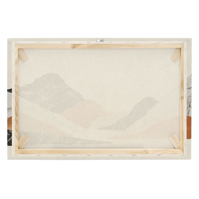 Natural canvas print - Landscape In Marble And Copper II - Landscape format 3:2