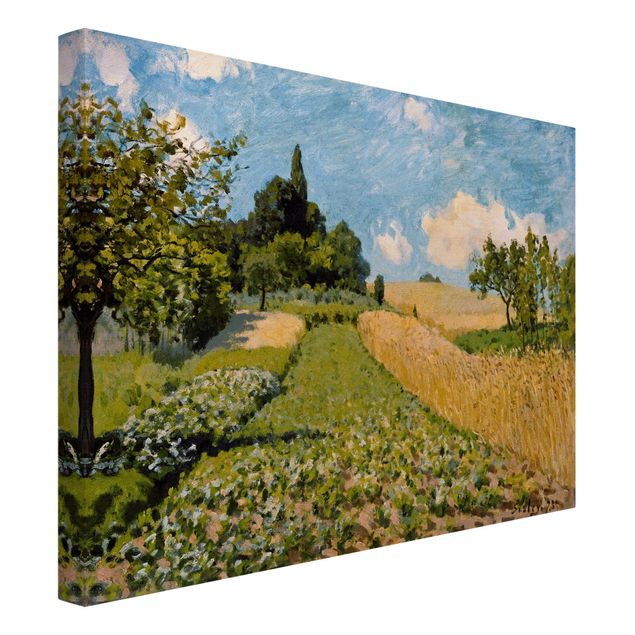 Print on canvas - Alfred Sisley - Summer Landscape With Fields
