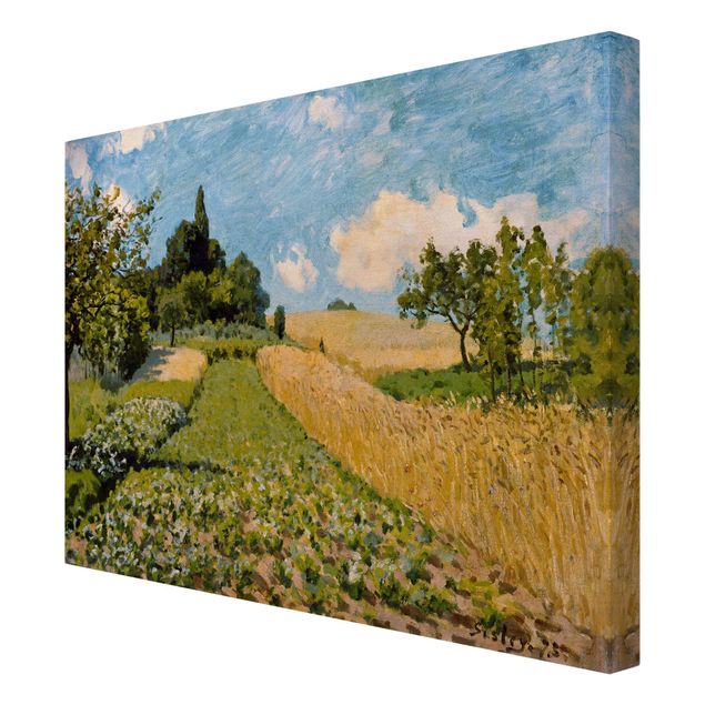 Print on canvas - Alfred Sisley - Summer Landscape With Fields
