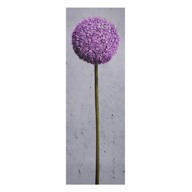 Print on canvas - Allium Round-Headed Flower