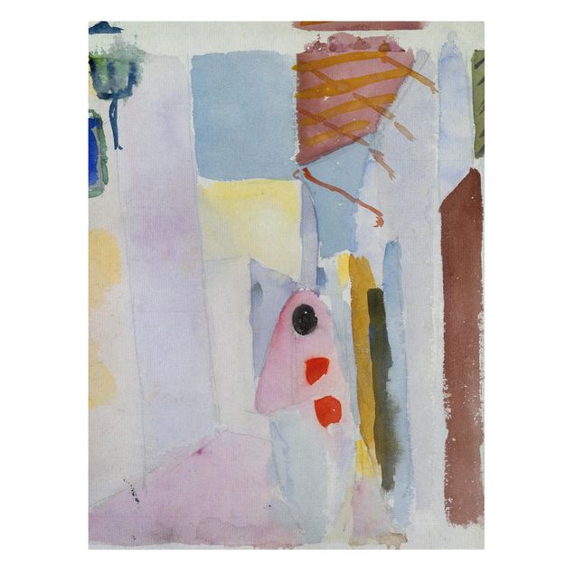 Print on canvas - August Macke - Woman on the Street