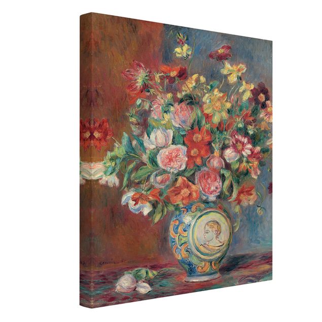Print on canvas - Auguste Renoir - Flower vase