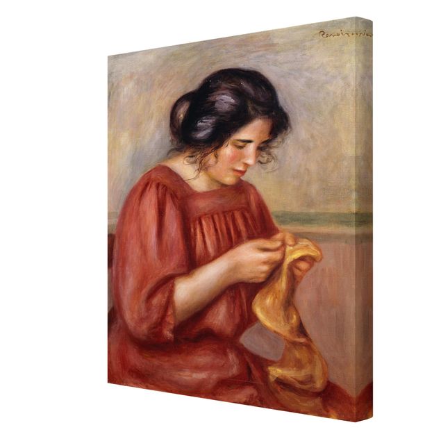 Print on canvas - Auguste Renoir - Gabrielle darning
