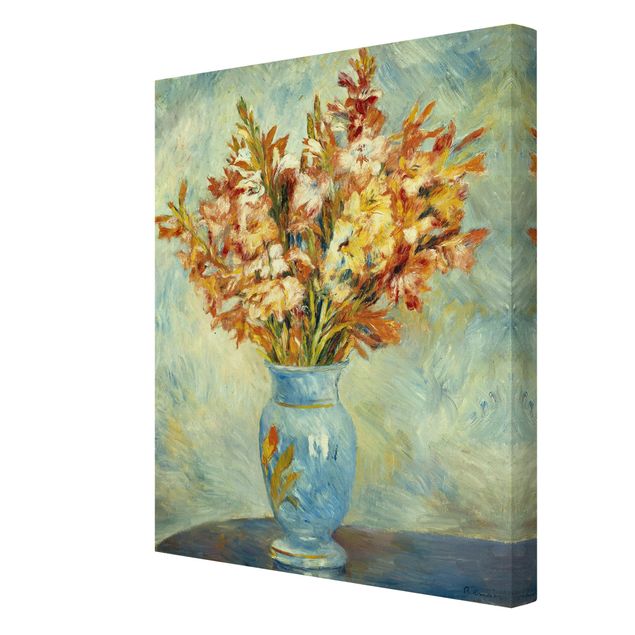 Print on canvas - Auguste Renoir - Gladiolas in a Blue Vase