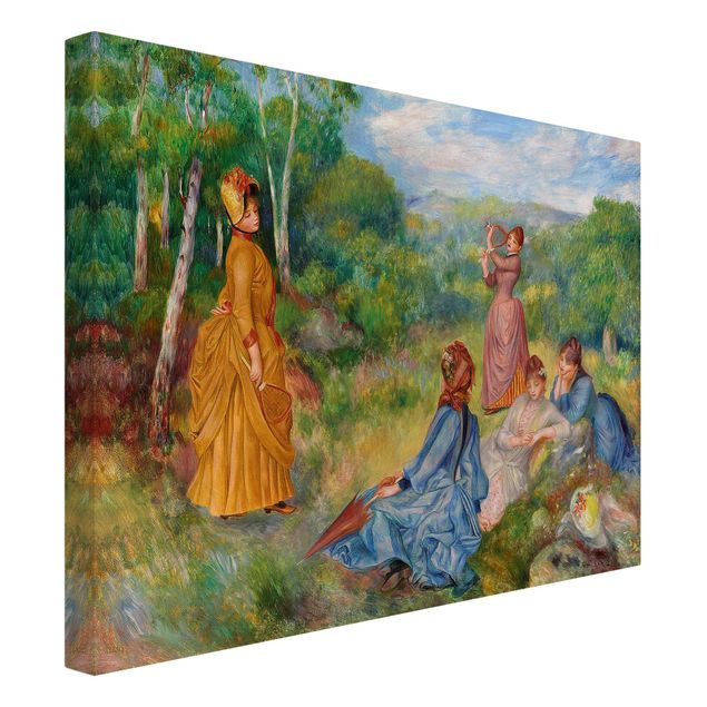 Print on canvas - Auguste Renoir - Young Ladies Playing Badminton
