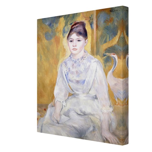 Print on canvas - Auguste Renoir - Young girl with a swan