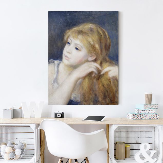 Print on canvas - Auguste Renoir - Head of a Young Woman