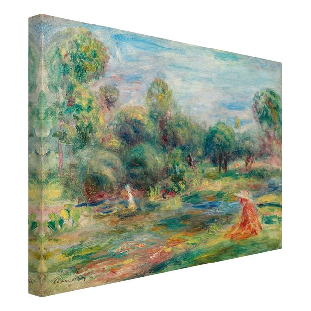 Print on canvas - Auguste Renoir - Landscape At Cagnes