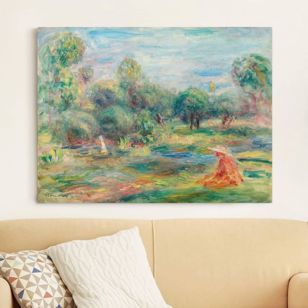 Print on canvas - Auguste Renoir - Landscape At Cagnes