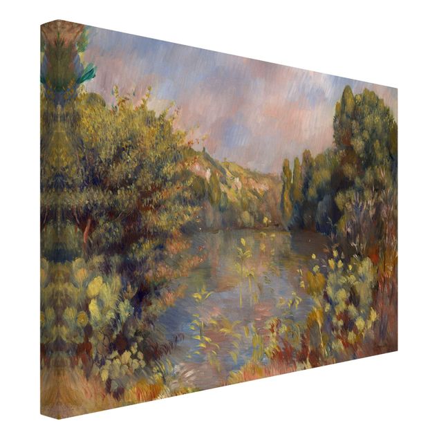 Print on canvas - Auguste Renoir - Lakeside Landscape