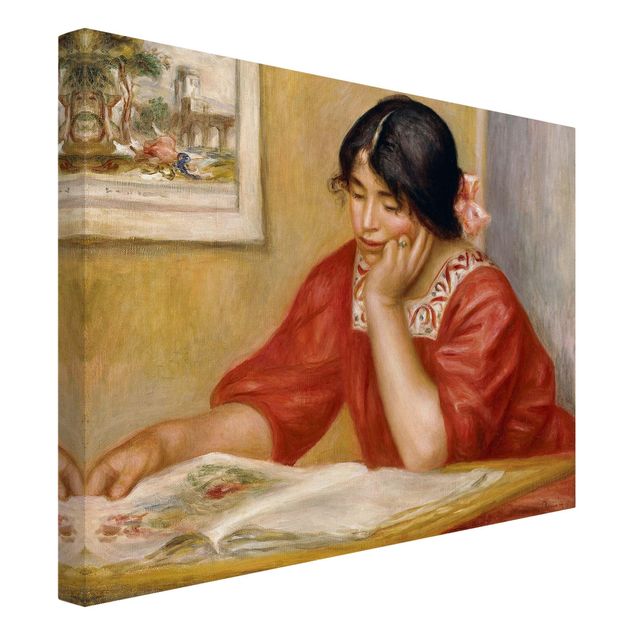 Print on canvas - Auguste Renoir - Leontine Reading