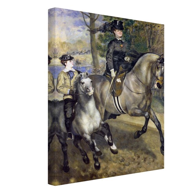 Print on canvas - Auguste Renoir - Riding in the Bois de Boulogne