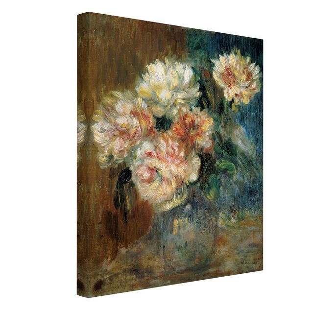 Print on canvas - Auguste Renoir - Vase of Peonies