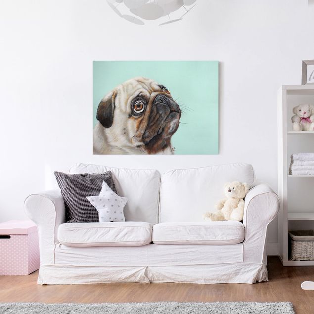 Print on canvas - Reward For Pug