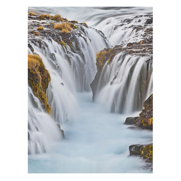 Print on canvas - Brúarfoss Waterfall In Iceland