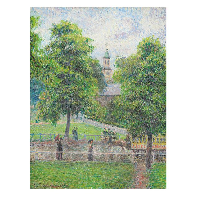 Print on canvas - Camille Pissarro - Saint Anne's Church, Kew, London