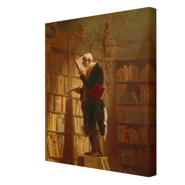 Print on canvas - Carl Spitzweg - The Bookworm (Detail)