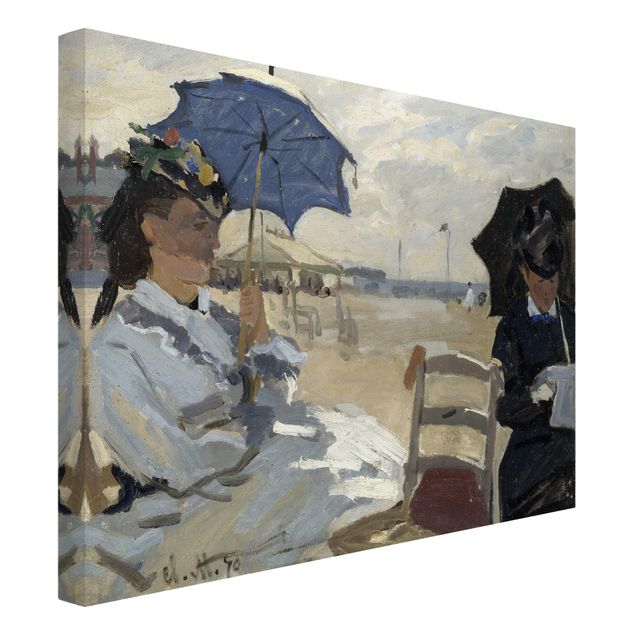 Print on canvas - Claude Monet - At The Beach Of Trouville