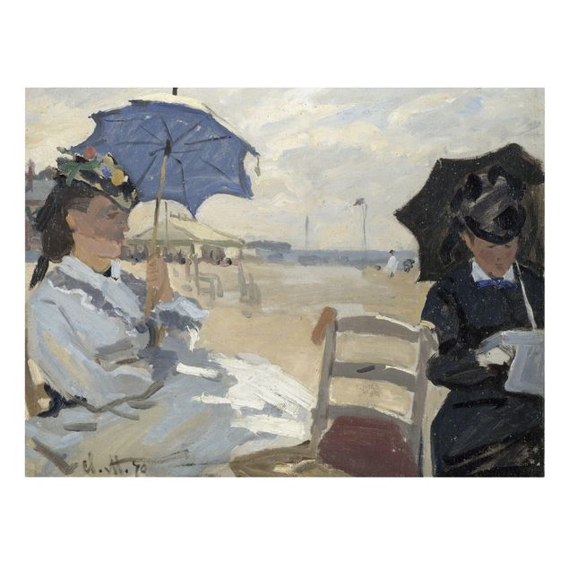 Print on canvas - Claude Monet - At The Beach Of Trouville