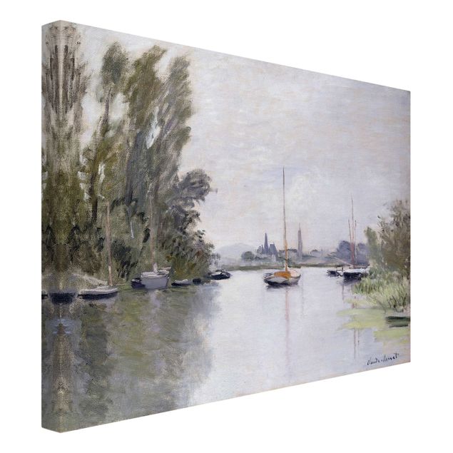 Print on canvas - Claude Monet - Argenteuil Seen From The Small Arm Of The Seine