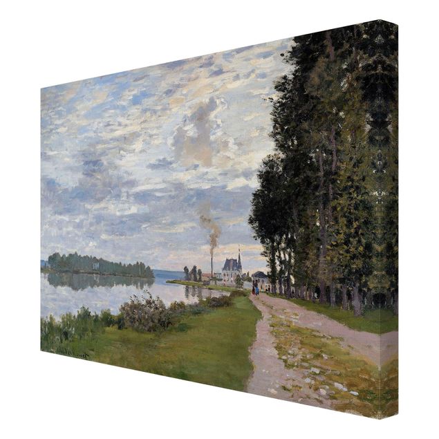 Print on canvas - Claude Monet - The Waterfront At Argenteuil