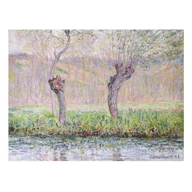 Print on canvas - Claude Monet - Willow Trees Spring