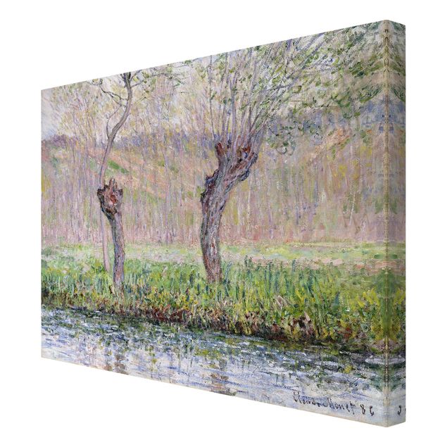 Print on canvas - Claude Monet - Willow Trees Spring