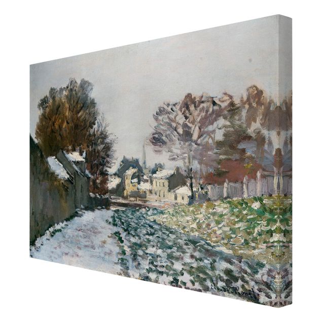 Print on canvas - Claude Monet - Snow At Argenteuil