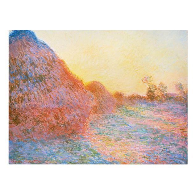 Print on canvas - Claude Monet - Haystack In Sunlight